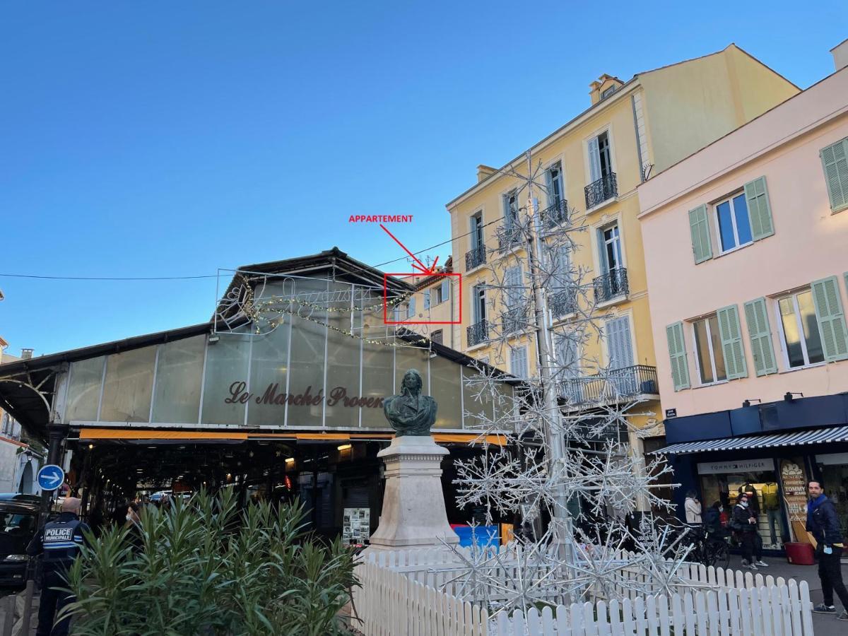 Nice Renting - Massena - Loft - Heart Of Vieil Antibes - The Market With Sea View Luaran gambar